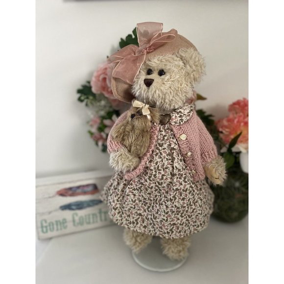 Vintage Bearington Bear Collection Plush Daisy & Belle Style 1069‎ Holding Teddy - Picture 1 of 16